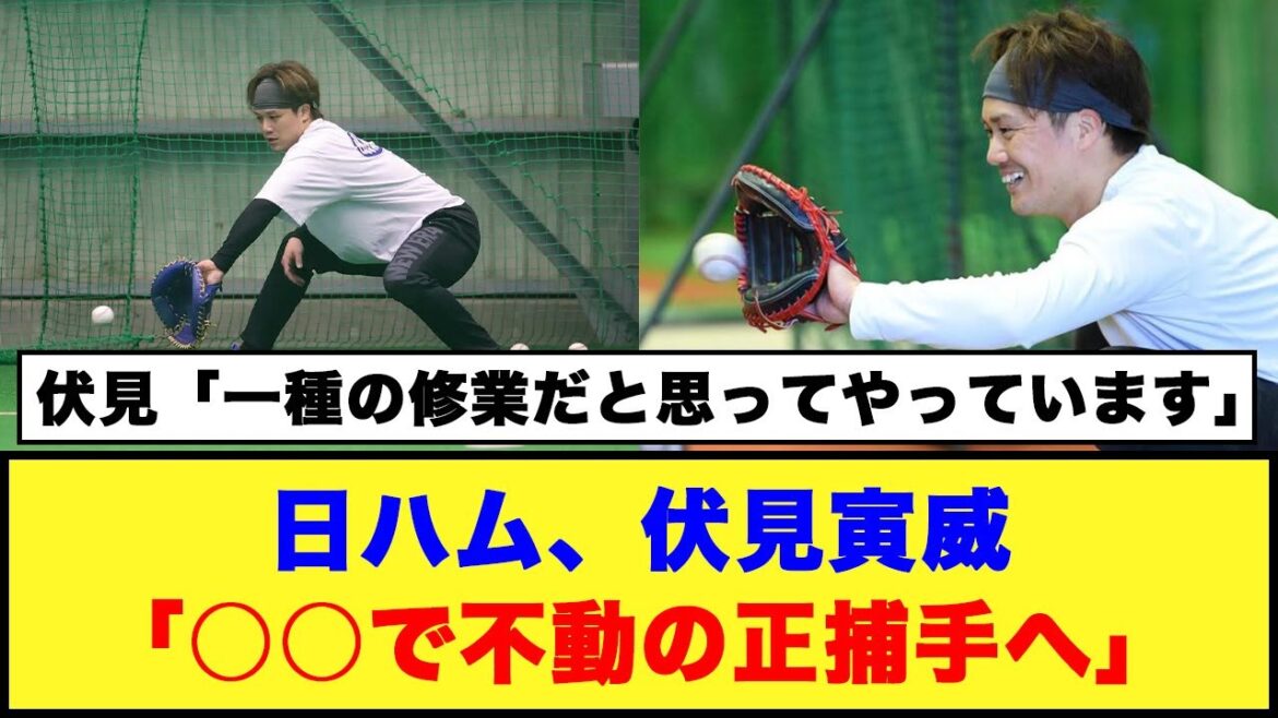 日ハム、伏見寅威「○○で不動の正捕手へ」#日本ハムファイターズ #伏見寅威 #田宮裕涼