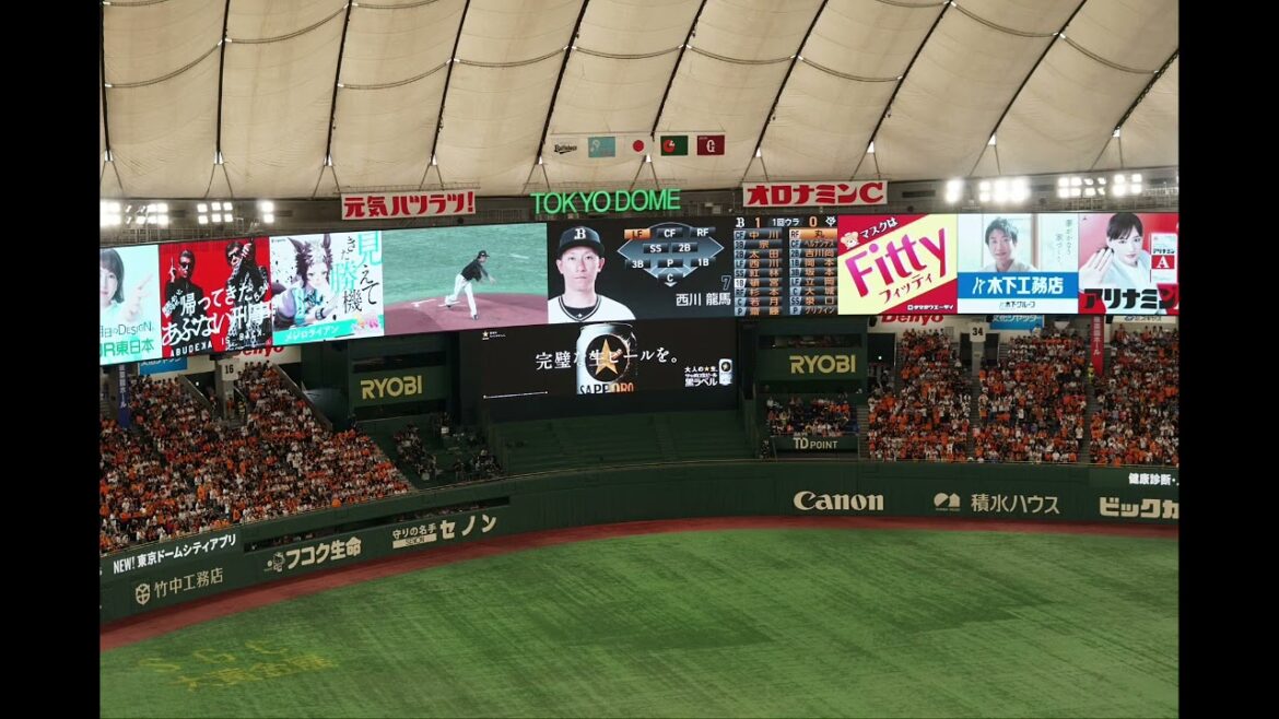 オリックス・バファローズ スタメン1-9 in東京ドーム 2024 6-8