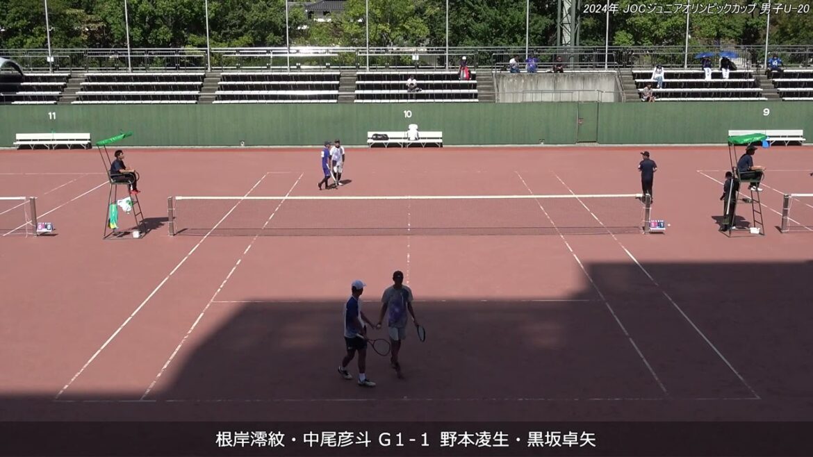 2024年 全日本ジュニアソフトテニス選手権大会 男子U-20 ダブルス 決勝 根岸澪紋・中尾彦斗(日本体育大学・中央大学) 対 野本凌生・黒坂卓矢(法政大学・日本体育大学) 2024年 全日本ジュニアソフトテニス選手権大会 男子U-20 ダブルス 決勝 根岸澪紋・中尾彦斗(日本体育大学・中央大学) 対 野本凌生・黒坂卓矢(法政大学・日本体育大学)
