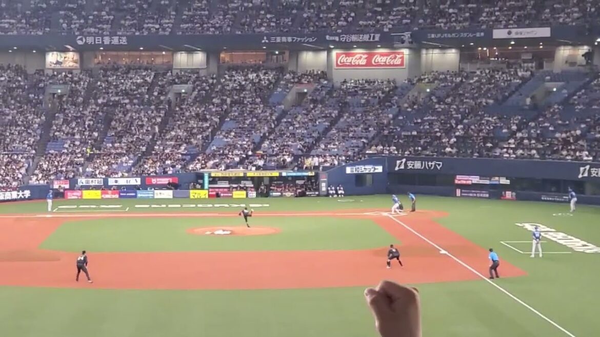 20240707　GOの熱情…【松本剛 応援歌】　1回表　北海道日本ﾊﾑﾌｧｲﾀｰｽﾞ@京ｾﾗﾄﾞｰﾑ大阪･ﾚﾌﾄ外野下段