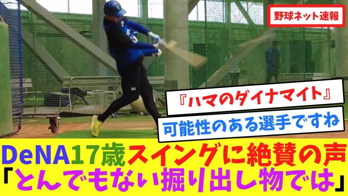 DeNA17歳スイングに絶賛の声「とんでもない掘り出し物では」【ネット反応集】