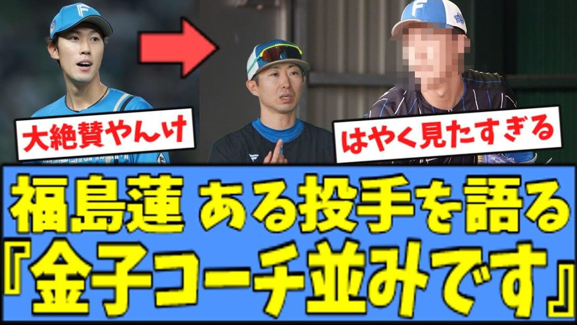 【期待大】日ハム 福島が大絶賛、"あの投手"が金子コーチ並みの変化球を習得してしまうｗｗｗ