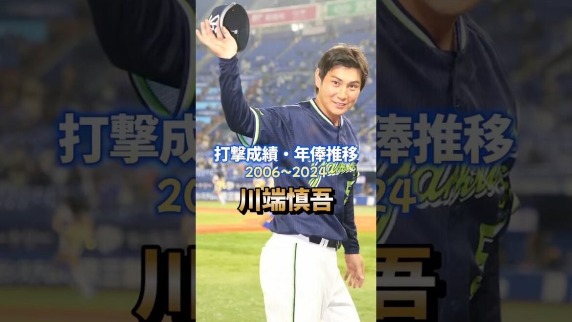 川端慎吾 打撃成績・年俸推移 #プロ野球 #川端慎吾 #ヤクルトスワローズ