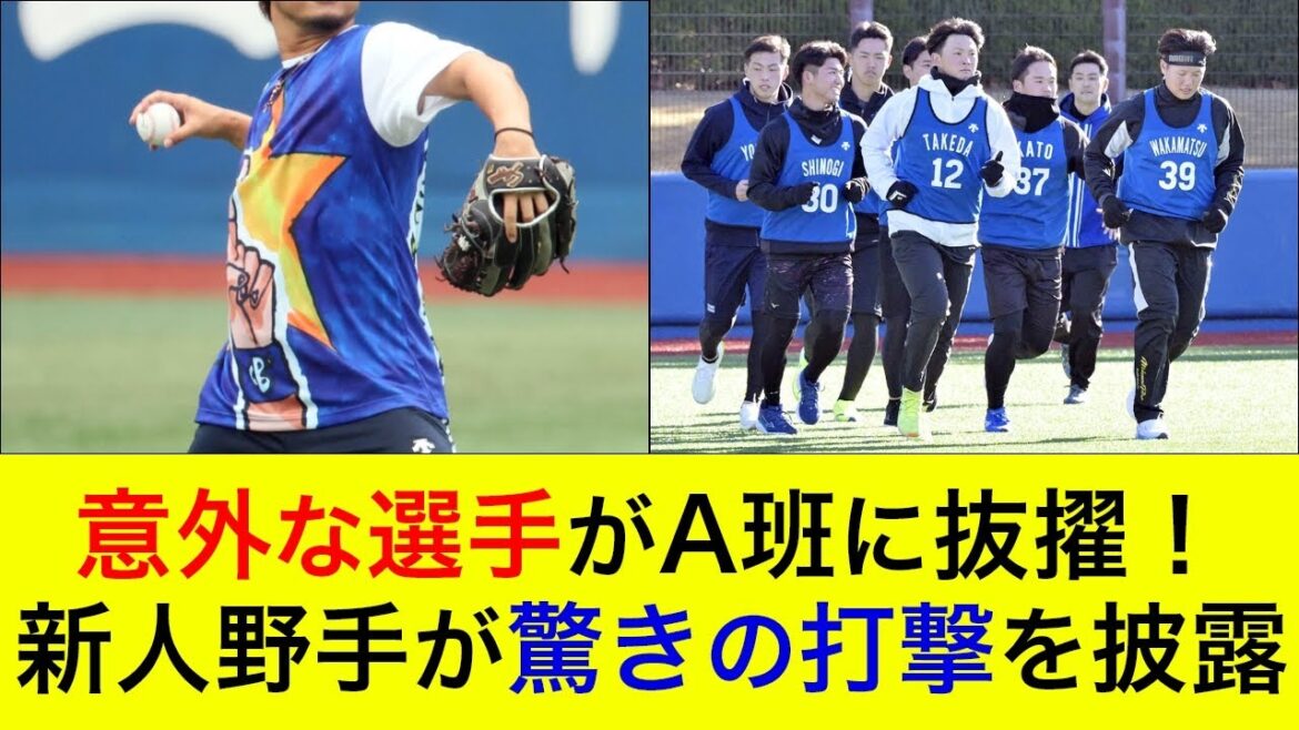 【春季キャンプの振り分けが判明】意外な選手がA班に抜擢!新人野手が合同自主トレで驚きの打撃を披露!【横浜DeNAベイスターズ】 【春季キャンプの振り分けが判明】意外な選手がA班に抜擢!新人野手が合同自主トレで驚きの打撃を披露!【横浜DeNAベイスターズ】
