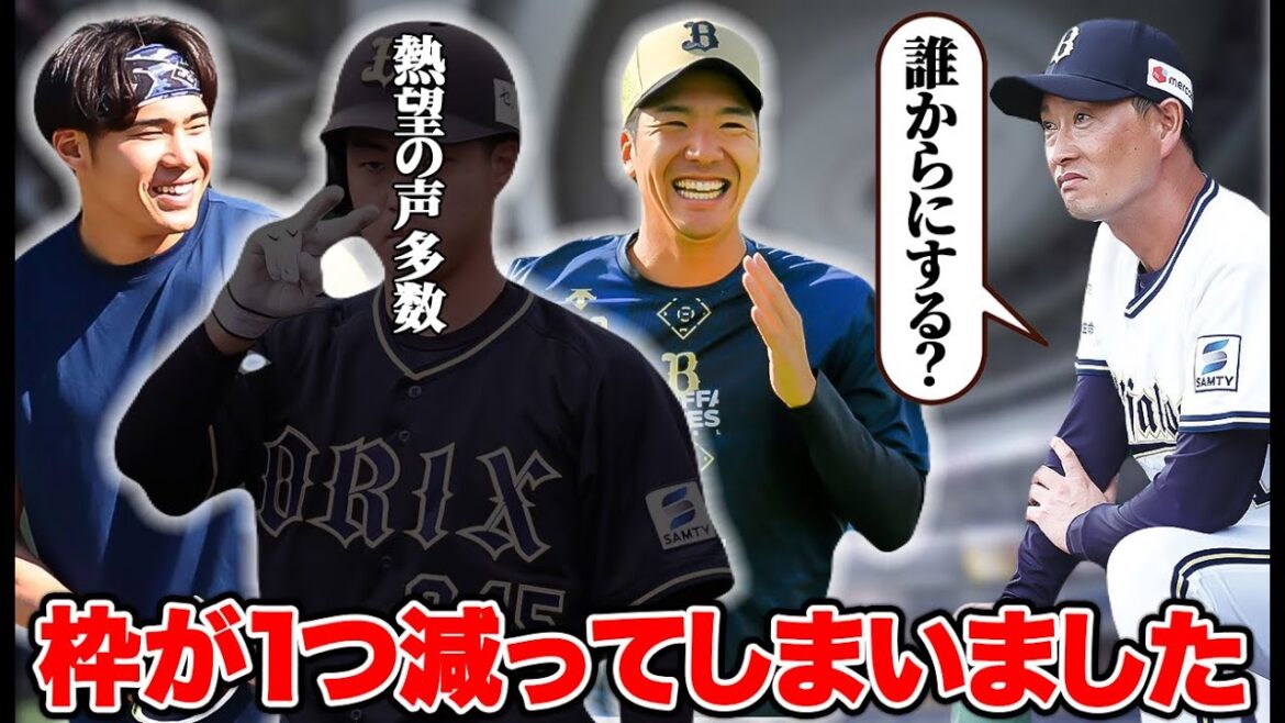 【支配下65名】枠が1つ減りましたが、昇格はまず誰に使うべきですか？【オリックス】