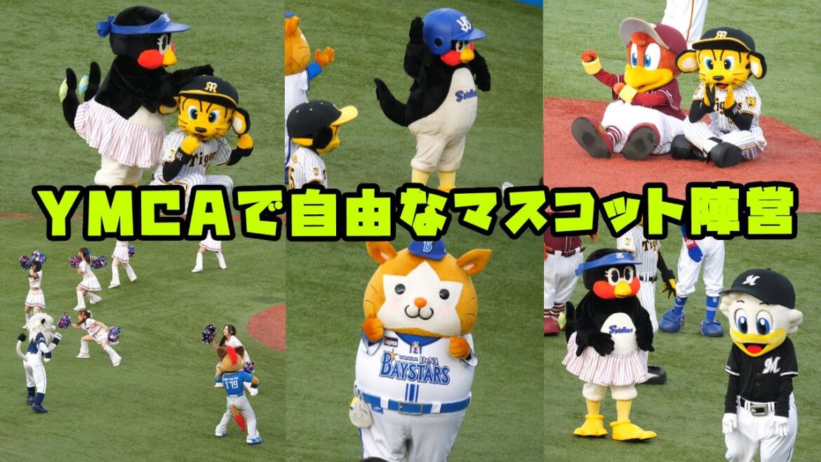 YMCAダンスで自由な１２球団なマスコットたち！！　2024/7/24 マイナビオールスターゲーム2024　第２戦：明治神宮球場