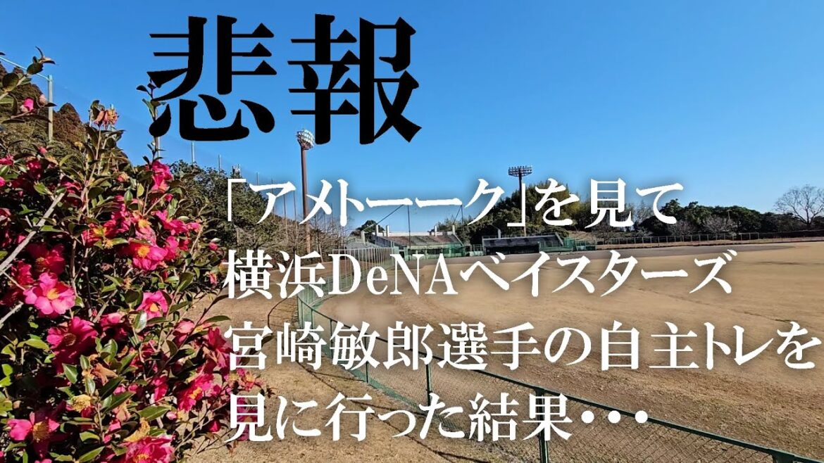 横浜DeNAベイスターズ宮崎敏郎ほか自主トレ（2025 0117）