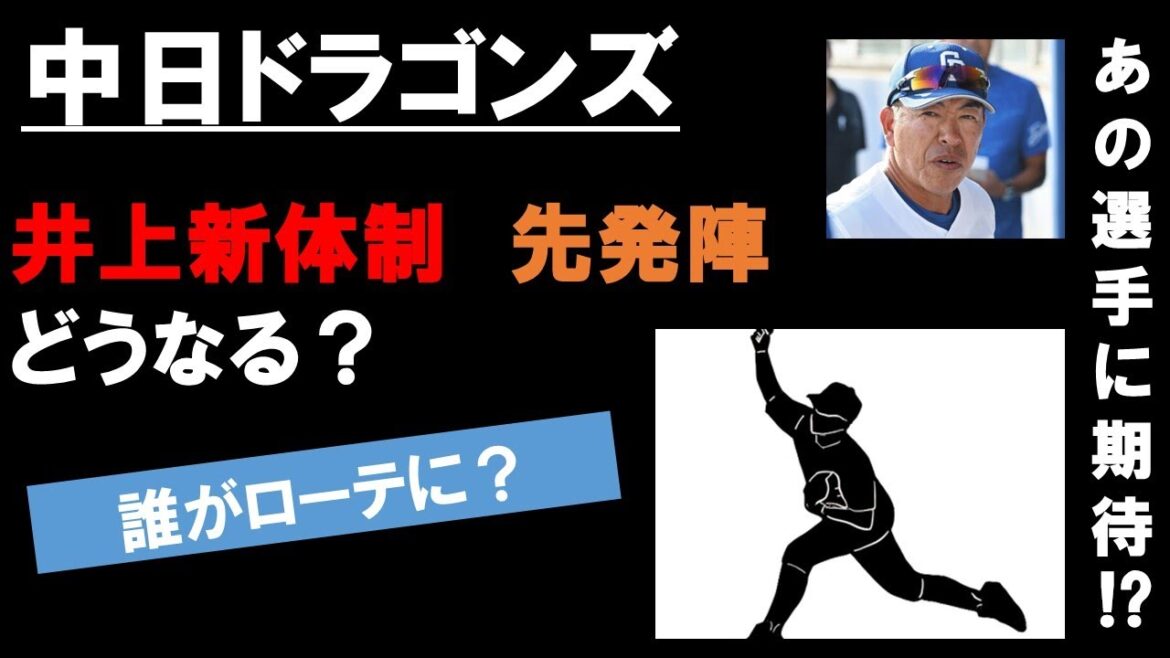 【中日ドラゴンズ】2025年の先発投手陣の布陣は…!? 井上新体制で誰がローテーションに入る? あの選手に期待するしかないのか⁉ #中日ドラゴンズ#井上監督#先発