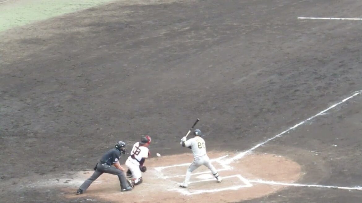 左右反転 榮枝裕貴が左打者だったら（巨人阪神オープン戦2024年2月23日）