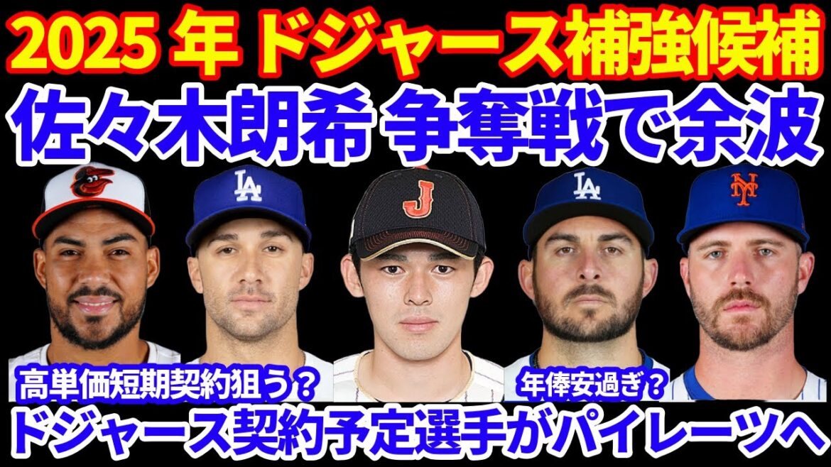 2025年ドジャース補強候補‼️ 佐々木朗希争奪戦で余波 ドジャース契約予定選手がパイレーツと契約へ💰 その他争奪戦参加チームも契約予定プロスペクトを失う場合も💦 べシアの年俸安過ぎ⁉️💰 2025年ドジャース補強候補‼️ 佐々木朗希争奪戦で余波 ドジャース契約予定選手がパイレーツと契約へ💰 その他争奪戦参加チームも契約予定プロスペクトを失う場合も💦 べシアの年俸安過ぎ⁉️💰