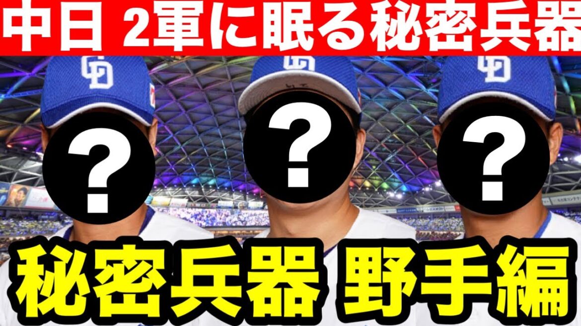 【秘密兵器 野手編】 中日ドラゴンズ 2軍に眠る秘密兵器 野手編! 【秘密兵器 野手編】 中日ドラゴンズ 2軍に眠る秘密兵器 野手編!