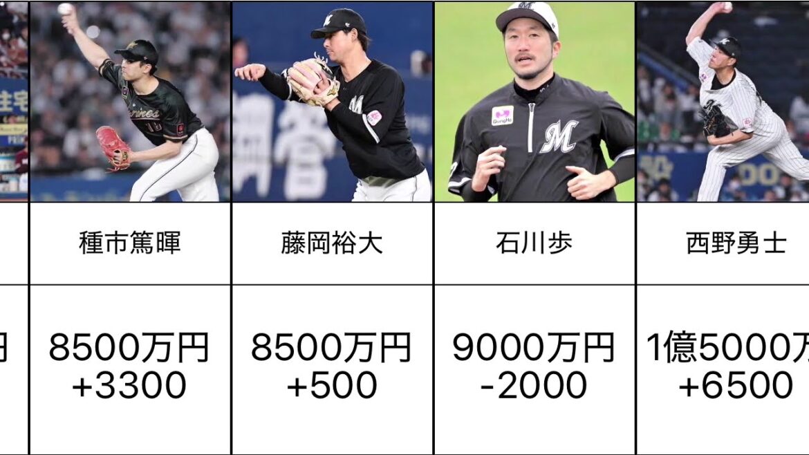 【マリン】千葉ロッテマリーンズ 2024主力選手の契約更改まとめ