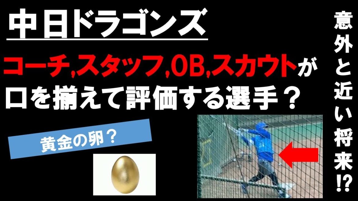 【中日ドラゴンズ】コーチ,スタッフ,OB,スカウトが口を揃えて評価する選手とは…!? 　意外と近い将来に活躍するかもしれない、黄金の卵がいる件について！  #中日ドラゴンズ#キャンプ