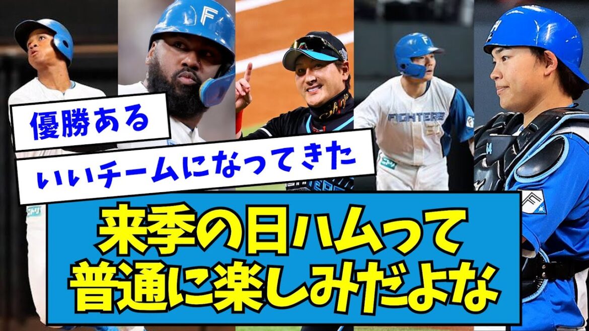 【優勝ある】来季の日ハムって普通に楽しみだよな【なんJ反応】 【優勝ある】来季の日ハムって普通に楽しみだよな【なんJ反応】