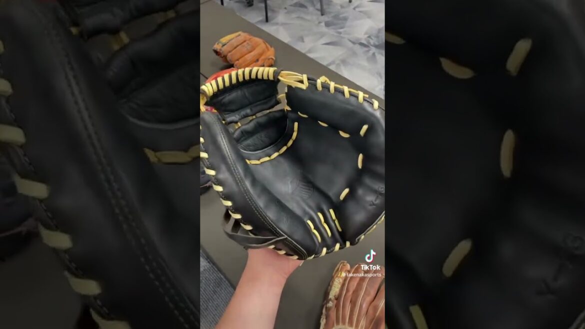 プロ選手実使用ミット　オリックス若月選手　#グローブ紹介 #shorts