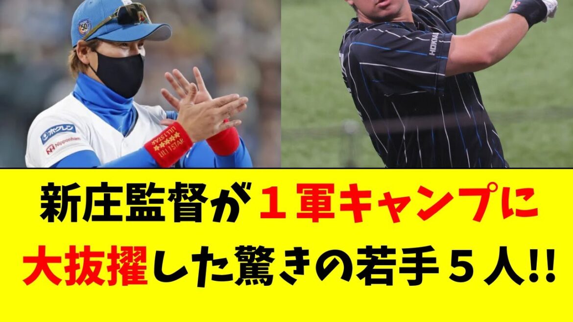【日ハム】新庄監督が１軍キャンプに抜擢した驚きの若手５人