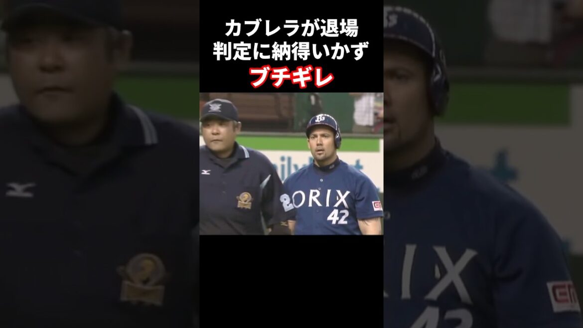 カブレラが判定に納得いかずブチギレ #プロ野球