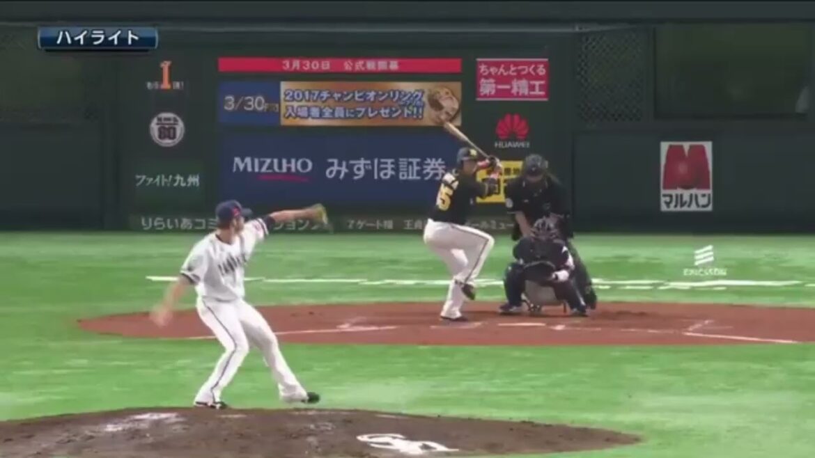 阪神緒方凌介　サファテからホームラン