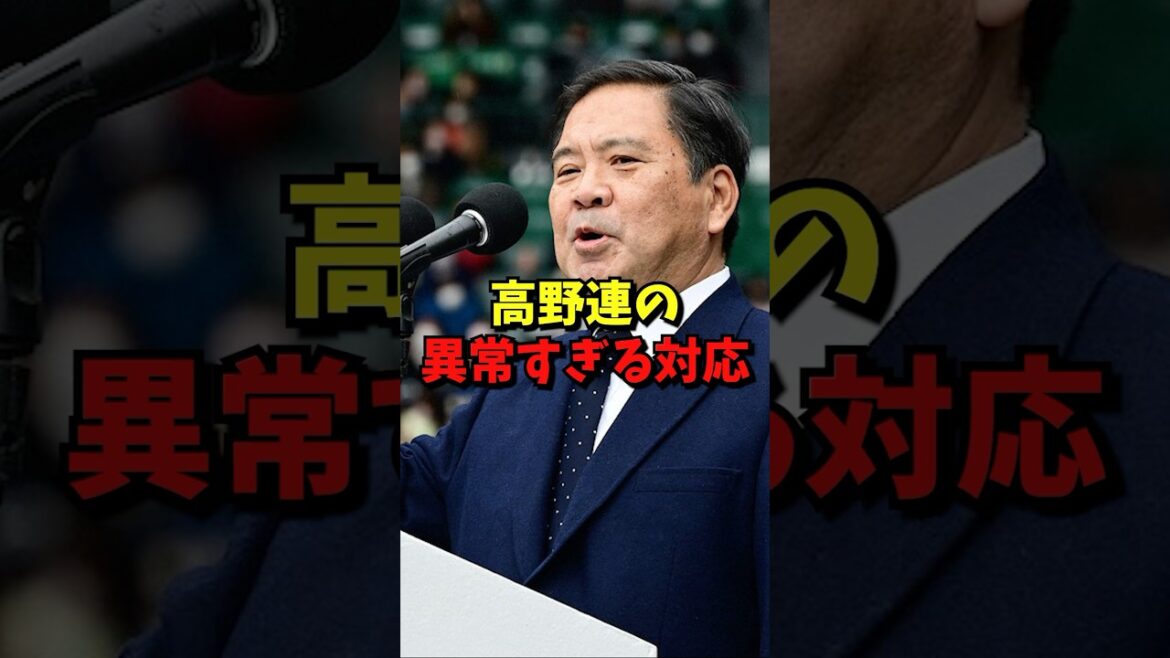 高野連の異常すぎる対応#野球 #雑学