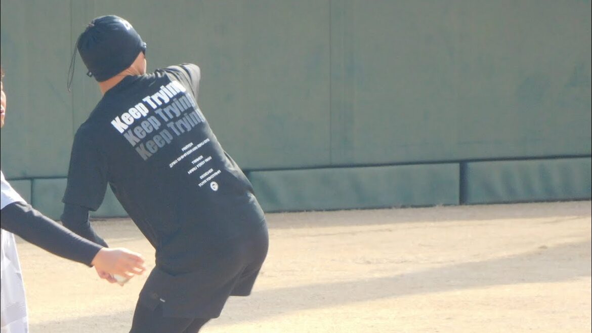 【初の開幕1軍へ】及川雅貴 1/22鳴尾浜自主トレ キャッチボール