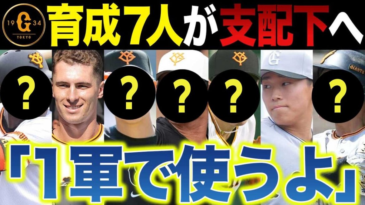 【巨人】育成7人が支配下へ！2025年に1軍で活躍するスター候補を検証しました