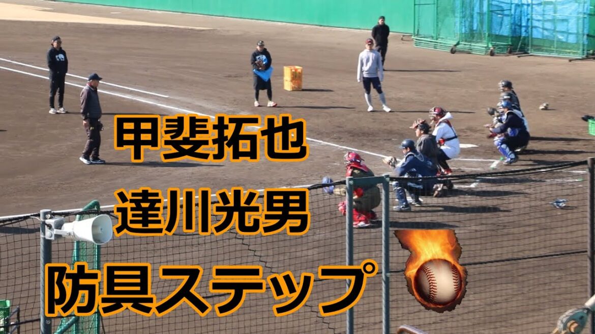 巨人・甲斐拓也捕手と達川光男特別コーチの熱血自主トレ!!防具ステップ編!! 巨人・甲斐拓也捕手と達川光男特別コーチの熱血自主トレ!!防具ステップ編!!