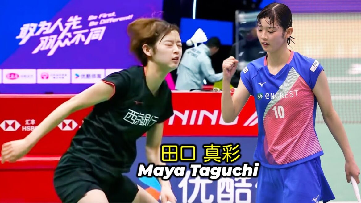 MAYA TAGUCHI 田口真彩, Cute Badminton Player a new Partner Yuta Watanabe