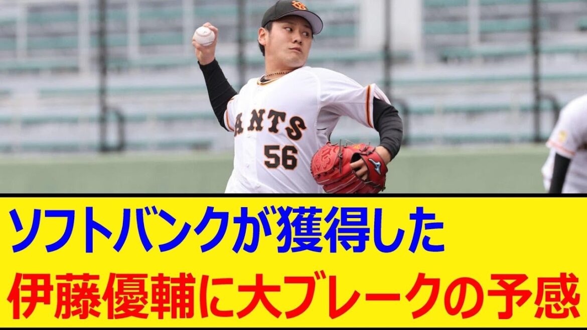 ソフトバンクが獲得した、元巨人伊藤優輔に大ブレークの予感【プロ野球、なんj、なんg反応】【野球、2ch、5chまとめ】【読売ジャイアンツ、巨人、FA、福岡ソフトバンクホークス、甲斐拓也】