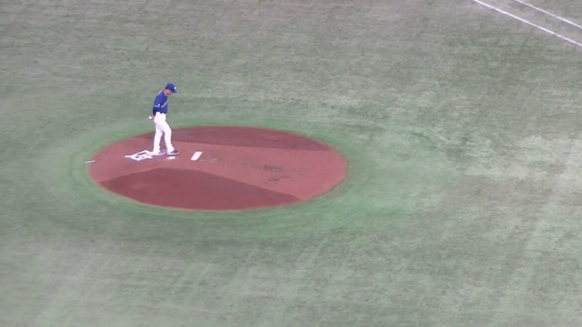 門脇誠をキャッチャーフライに打ち取る柳裕也【読売ジャイアンツ対 中日ドラゴンズ2024年4月25日】