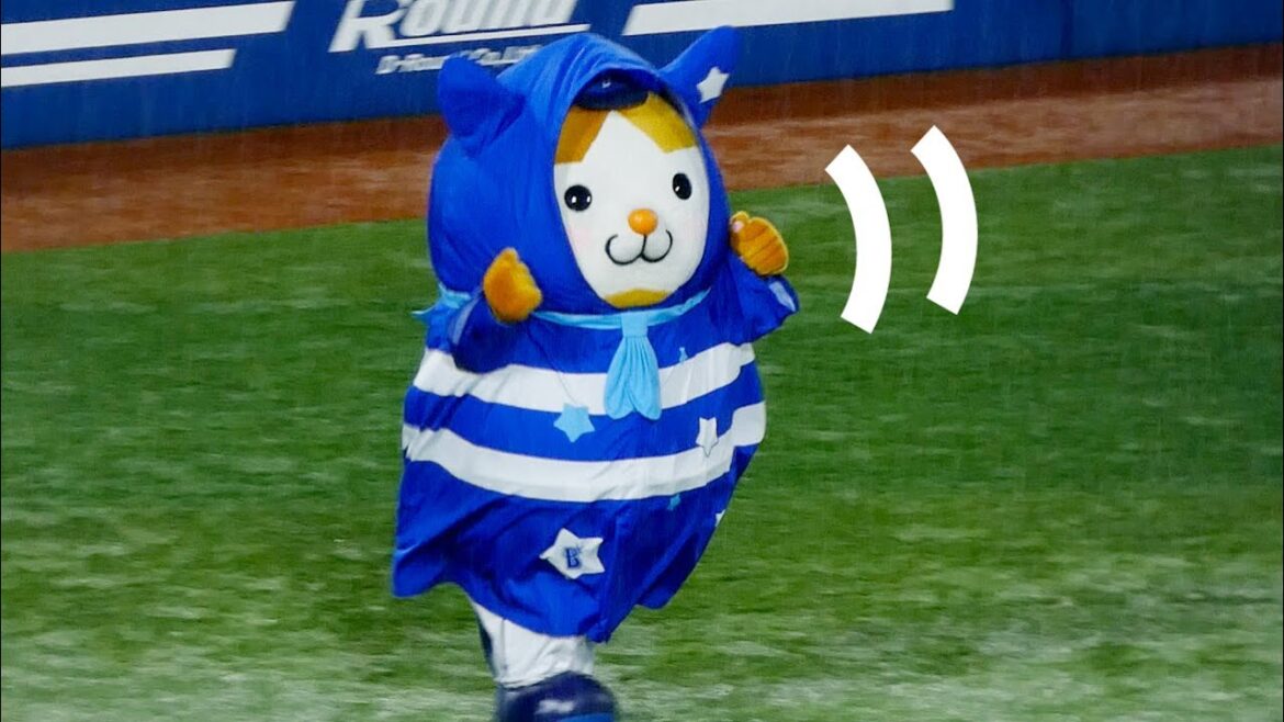 超かわいい！レインコートスターマン🐹【横浜DeNAベイスターズ 2024/10/19】