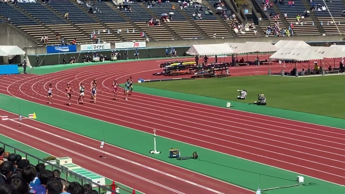 若菜敬　大会新V‼️　桐生の記録更新‼  インターハイ陸上2024@福岡　男子200m決勝