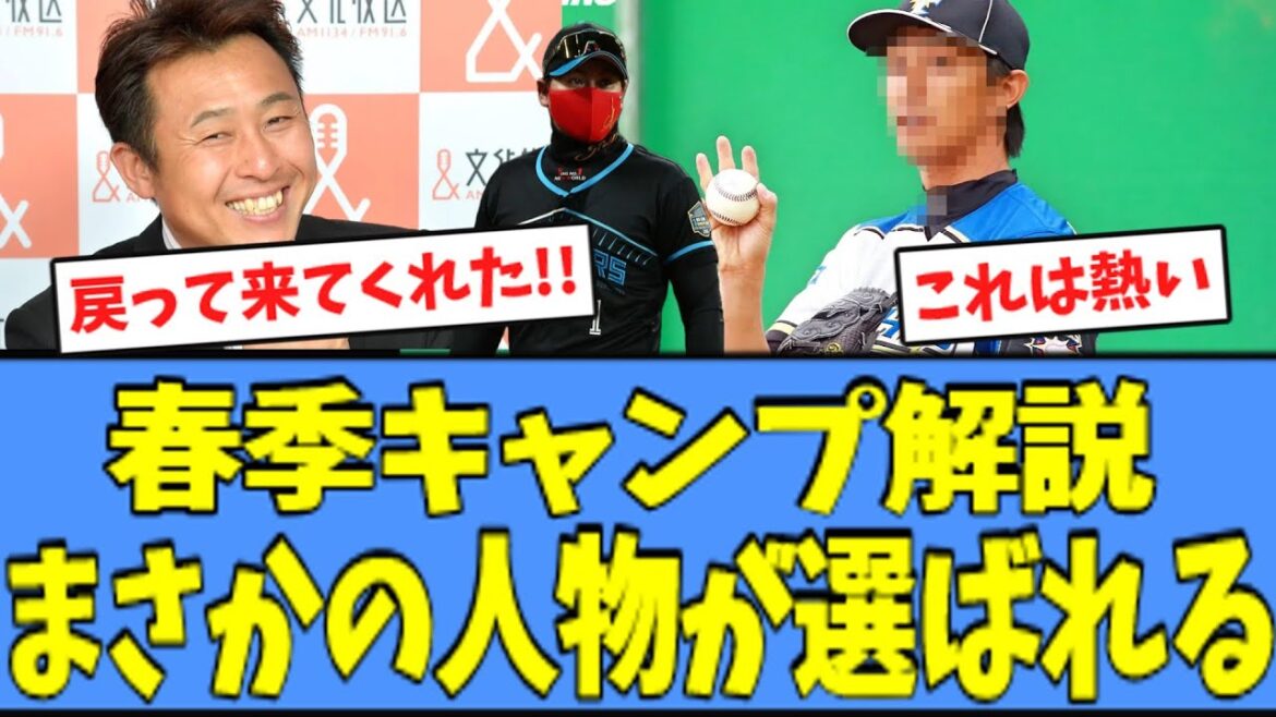 【神】日ハム 春季キャンプ解説、"あの人"が帰ってくる模様ｗｗｗ