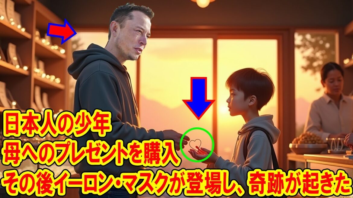 日本人の少年が母へのプレゼントを購入、その後イーロン・マスクが登場し、プレゼントに奇跡が起きた