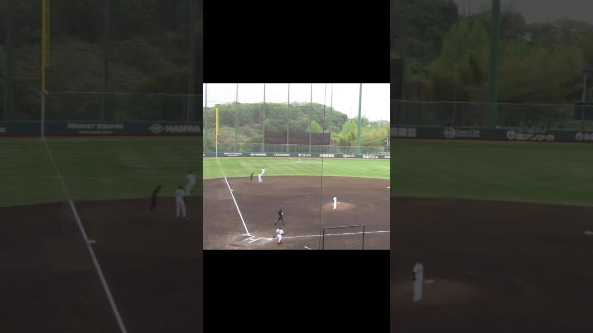 ヒットを放つ清水優心＜読売ジャイアンツ 対 日本ハムファイターズ 2024年4月18日＞