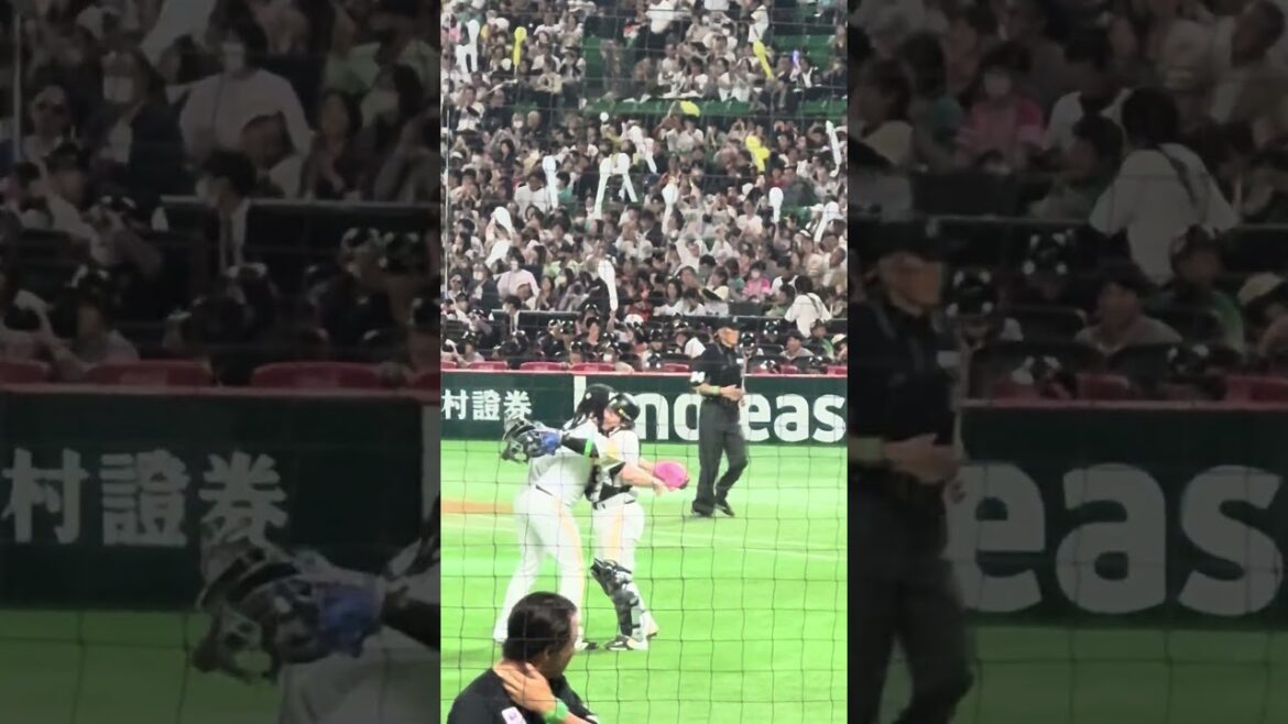 #福岡ソフトバンクホークス #甲斐拓也   とオスナのハイタッチ