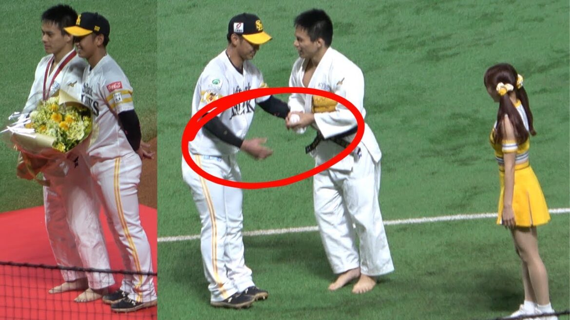 今宮健太が柔道家･瀬戸勇次郎投手の剛速球にビックリ！パラリンピック金メダリストに温かい対応を見せる！福岡ソフトバンクホークス