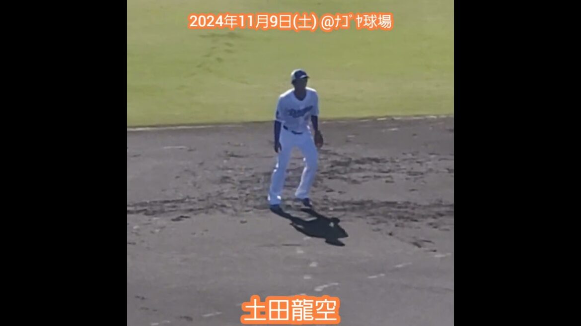 20241109　#龍空 元気そうでした。　#shorts　#土田龍空 @ﾅｺﾞﾔ球場 秋季ｷｬﾝﾌﾟ2024