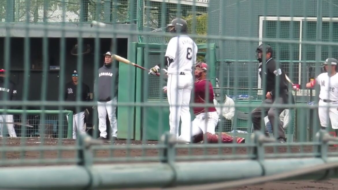 左右反転 角中勝也が右打者だったら2024年3月5日 春季教育リーグロッテ浦和球場 千葉ロッテ対 楽天イーグルス