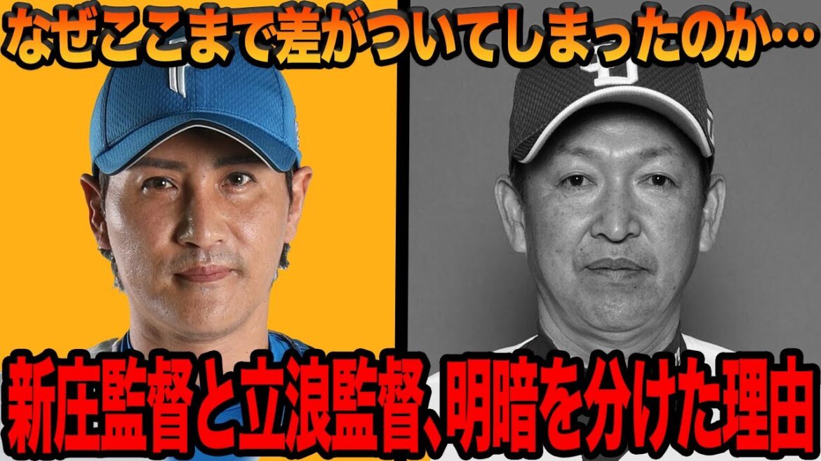 新庄剛志監督と立浪和義監督の明暗を分けた理由…共にチームの過渡期を任された同期監督になぜ差がついてしまったのか…対極な結果となった決定的な要因がヤバすぎた…【プロ野球】