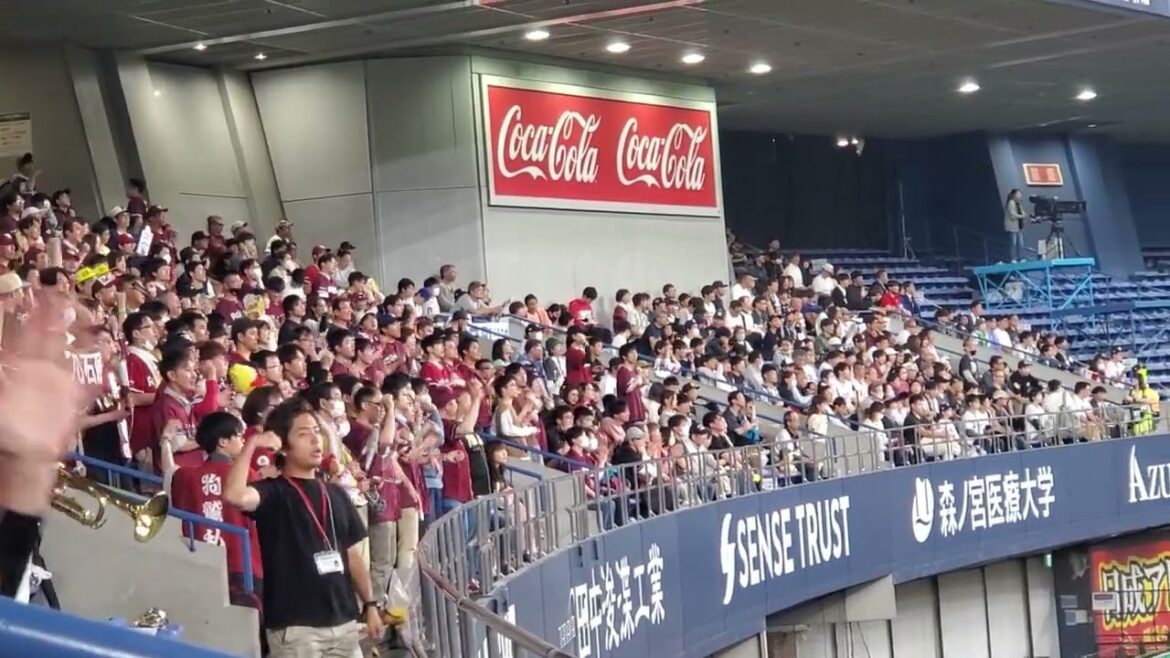 20240519　若鷲♪【石原彪 野手汎用応援歌1】汎用ﾃｰﾏ1(ﾌﾟﾛ入り4年目以上)　3回表　東北楽天ｺﾞｰﾙﾃﾞﾝｲｰｸﾞﾙｽ@京ｾﾗﾄﾞｰﾑ大阪･ﾚﾌﾄ外野下段