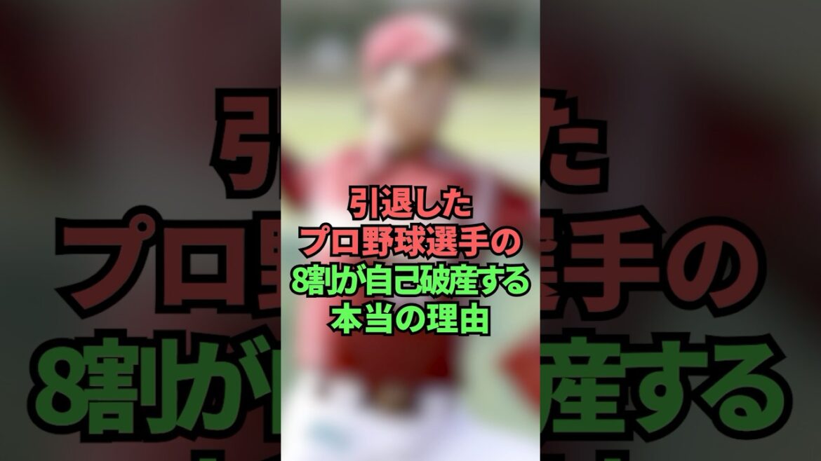 引退したプロ野球選手の8割が自己破産する本当の理由 引退したプロ野球選手の8割が自己破産する本当の理由