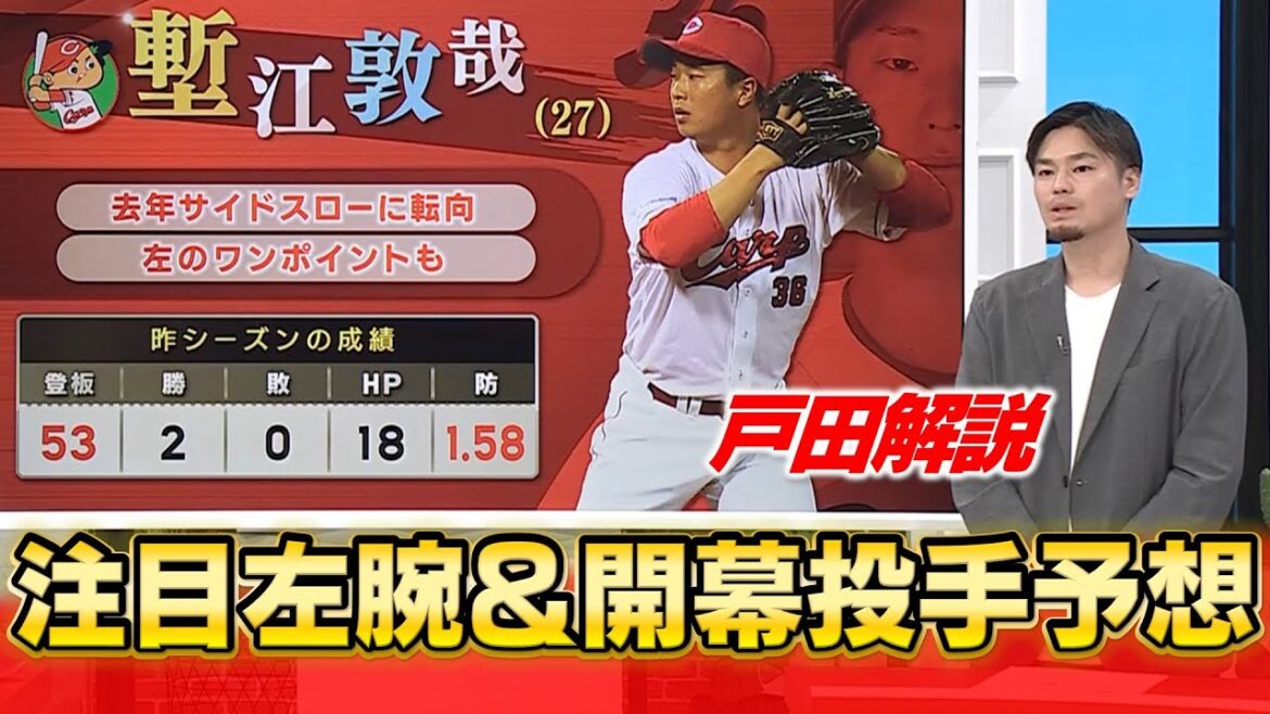 【戸田解説】床田＆塹江＆玉村に注目！開幕投手は〇〇と予想！