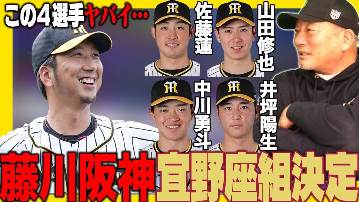 【阪神キャンプ】1軍宜野座組に若手を抜擢！注目は〇〇‼︎藤川監督で覚醒か？阪神キャンプメンバーについて語ります！【プロ野球ニュース】