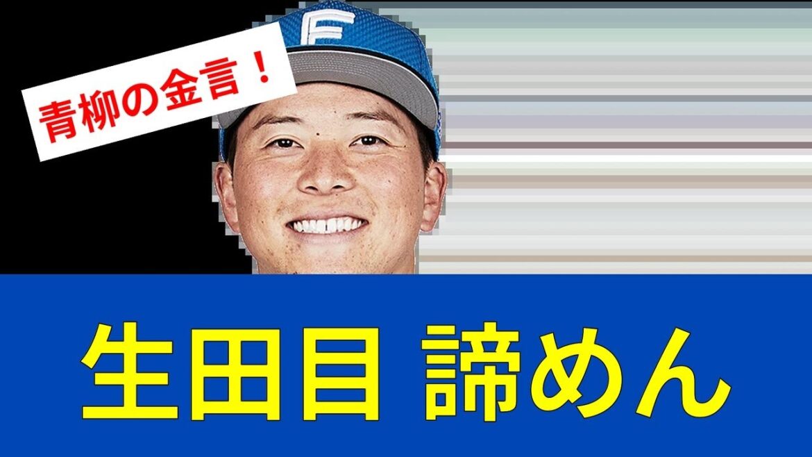 【朗報】生田目翼、メジャー経験者の金言に背中を押される！2年連続1軍完走へ【日ハムファンの反応】