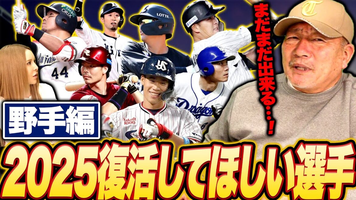 【野手編】昨年出場機会は少ないがまだ可能性ある！高木豊が選ぶ2025年復活を期待する選手について語ります！