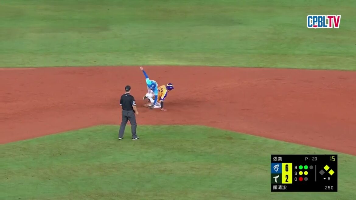 09/08 富邦 VS 台鋼 八局下,張奕登板投球,開局連投兩個四壞球但隨後連續解決三位打者封鎖台鋼攻勢 09/08 富邦 VS 台鋼 八局下,張奕登板投球,開局連投兩個四壞球但隨後連續解決三位打者封鎖台鋼攻勢