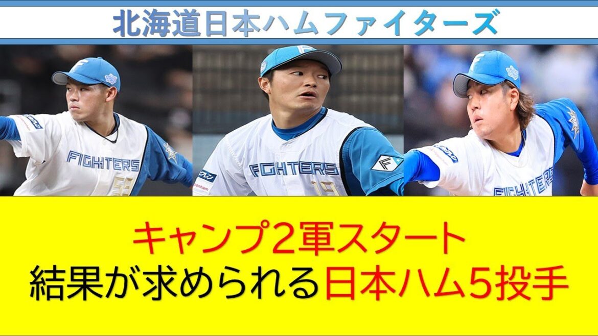 【日本ハム】キャンプ2軍スタートとなってしまい、結果が求められる日本ハム5投手! 【日本ハム】キャンプ2軍スタートとなってしまい、結果が求められる日本ハム5投手!