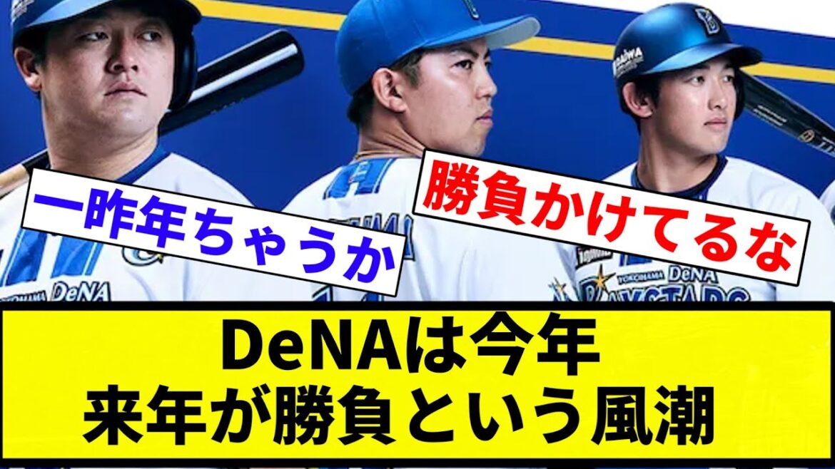 【6番目あほくさ】DeNAは今年、来年が勝負という風潮【プロ野球反応集】【2chスレ】【なんG】