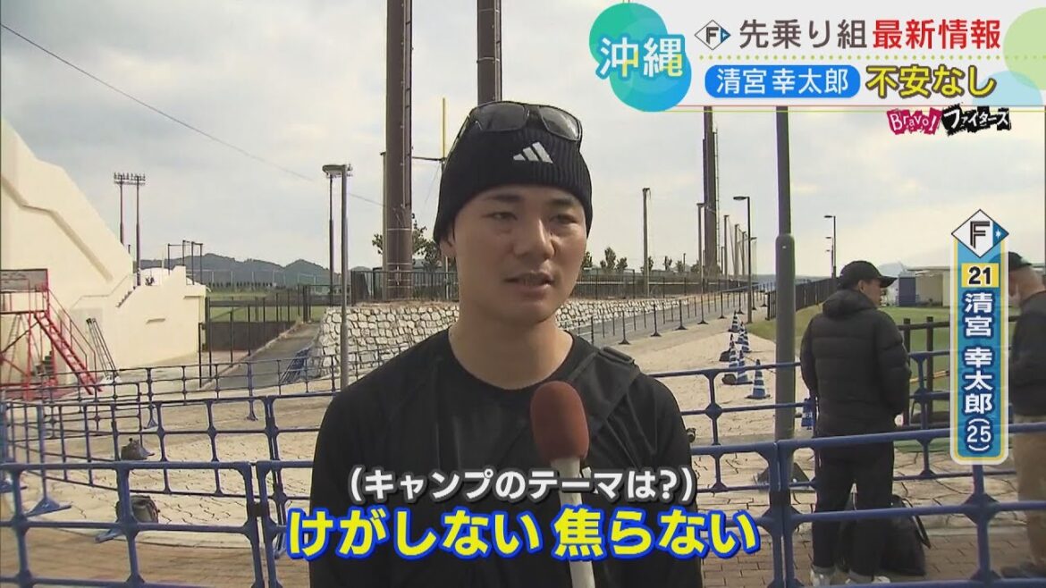 【ファイターズ】「けがしない、焦らない」清宮幸太郎選手 2月1日のキャンプイン前に沖縄・名護で先乗り自主トレ 【ファイターズ】「けがしない、焦らない」清宮幸太郎選手 2月1日のキャンプイン前に沖縄・名護で先乗り自主トレ