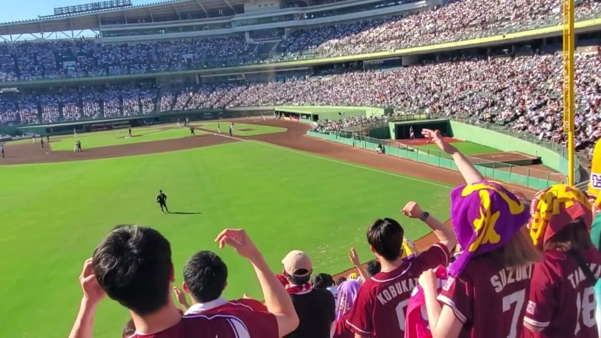 20240721　猛暑でも盛り上がる【ﾁｬﾝｽ突撃】東北楽天ｺﾞｰﾙﾃﾞﾝｲｰｸﾞﾙｽのﾁｬﾝｽﾃｰﾏ　2回表@ほっともっとﾌｨｰﾙﾄﾞ神戸･ﾚﾌﾄ外野